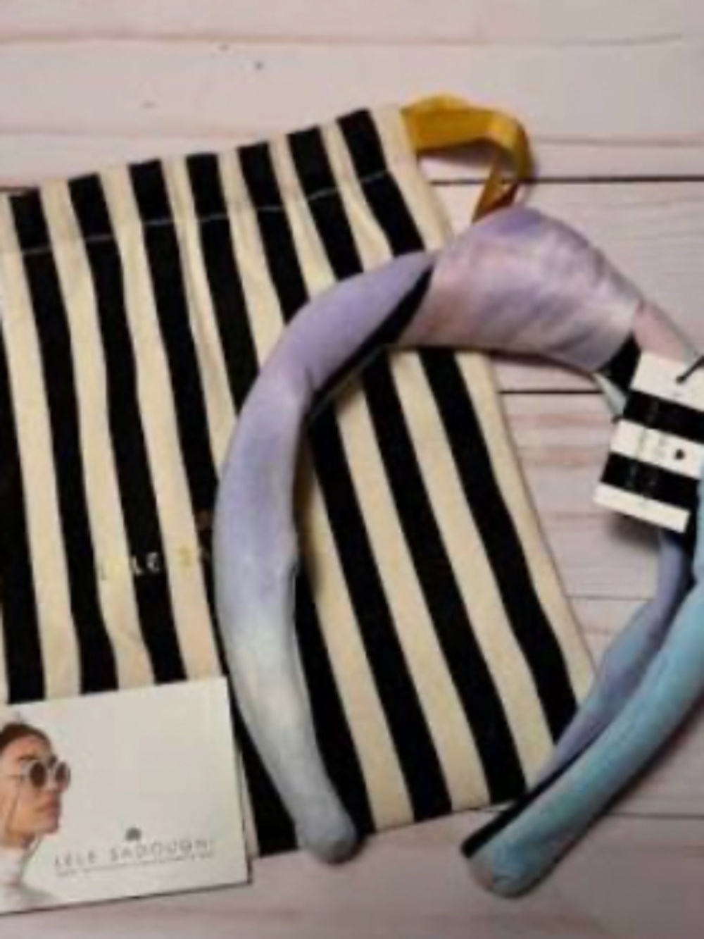 New Lele sadoughi cotton, tie-dye headband
